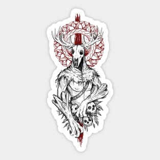 Witcher demon leshy tee Sticker